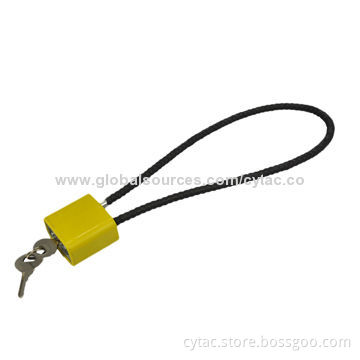 Hard Steel Armored Cable Gun Locks with 2 Keys